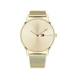 Tommy Hilfiger Analog Quarzuhr für Damen mit Gelbgoldfarbenes Edelstahlarmband - 1781972 von Tommy Hilfiger