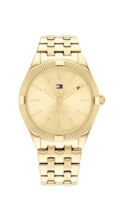 Tommy Hilfiger Analog Quarzuhr für Damen mit Gelbgoldfarbenes Edelstahlarmband - 1782550 von Tommy Hilfiger