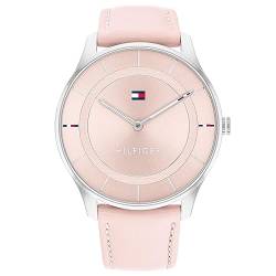 Tommy Hilfiger Analog Quarzuhr für Damen mit Pinkes Lederarmband - 1782527 von Tommy Hilfiger