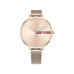 Tommy Hilfiger Analog Quarzuhr für Damen mit Rotgoldfarbenes Edelstahl-Mesh-Gliederarmband - 1782158 von Tommy Hilfiger