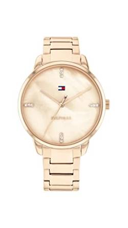 Tommy Hilfiger Analog Quarzuhr für Damen mit Rotgoldfarbenes Edelstahlarmband - 1782545 von Tommy Hilfiger