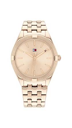 Tommy Hilfiger Analog Quarzuhr für Damen mit Rotgoldfarbenes Edelstahlarmband - 1782551 von Tommy Hilfiger