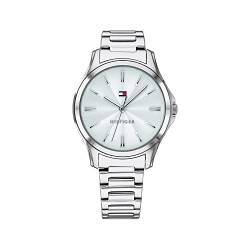 Tommy Hilfiger Analog Quarzuhr für Damen mit Silbernes Edelstahlarmband - 1781949 von Tommy Hilfiger