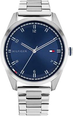 Tommy Hilfiger Analog Quarzuhr für Herren mit Silbernes Edelstahlarmband - 1710455 von Tommy Hilfiger