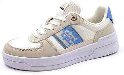 Tommy Hilfiger Basket Sneaker With Webbing, weiß(vesselblue), Gr. 39 von Tommy Hilfiger