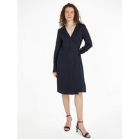 Tommy Hilfiger Blusenkleid SEAL AOP F&F KNEE DRESS mit Logopatch von Tommy Hilfiger