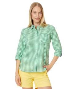 Tommy Hilfiger Button-Down-Shirts für Damen, lässige Oberteile, Farn, Mehrfarbig, Groß von Tommy Hilfiger