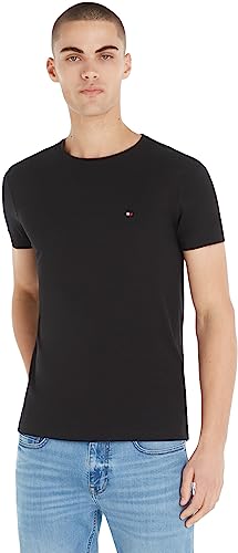 Tommy Hilfiger Core Stretch Extra Slim Fit C-Neck Tee Men's, Schwarz (Black), M von Tommy Hilfiger