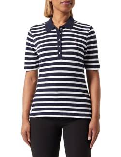 Tommy Hilfiger Damen 1985 REG Pique Stripe Polo SS WW0WW39531 Kurzarm Poloshirts, Blau (Breton Desert Sky/Ecru), L von Tommy Hilfiger