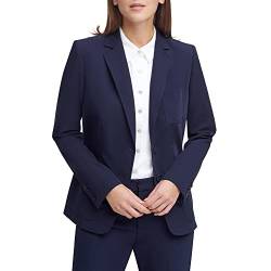 Tommy Hilfiger Damen Arbeitsjacke EIN-Knopf-Blazerjacken Blazer, Mitternacht/Ausflug, einfarbig (Midnight//Getaway Solids), 38 von Tommy Hilfiger