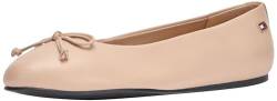 Tommy Hilfiger Damen Ballerinas Essential Chic Ballerina Elegant, Beige (Misty Blush), 36 von Tommy Hilfiger