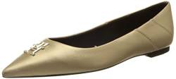 Tommy Hilfiger Damen Ballerinas Pointy Chic Ballerina Gold Elegant, Gold, 42 EU von Tommy Hilfiger