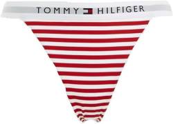 Tommy Hilfiger Damen Bikinihose Cheeky Bikini Sport, Rot (TH Original Stripe/Primary Red), XL von Tommy Hilfiger