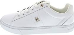 Tommy Hilfiger Damen Court-Sneaker Schuhe, Weiß (White), 36 EU von Tommy Hilfiger