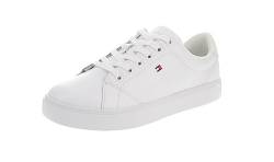 Tommy Hilfiger Damen Cupsole Sneaker Essential Court Schuhe, Weiß (White), 37 von Tommy Hilfiger