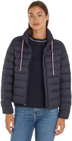 Tommy Hilfiger Damen Daunenjacke Packable Padded Jacket Winter, Blau (Desert Sky), L von Tommy Hilfiger