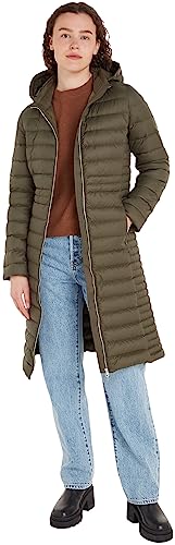 Tommy Hilfiger Damen Daunenmantel Feminine Winter, Grün (Army Green), XL von Tommy Hilfiger