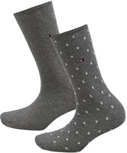 Tommy Hilfiger Damen Dotted Socken, Middle Grey Melange, 35-38 EU von Tommy Hilfiger