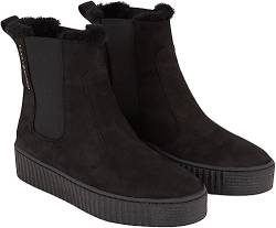 Tommy Hilfiger Damen Essential Chelsea WARMBOOTIE FW0FW07661 Niedrige Stiefel, Schwarz (Black), 38 EU von Tommy Hilfiger