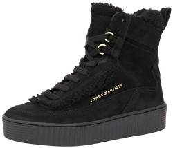 Tommy Hilfiger Damen Essential LACE UP WARMBOOTIE FW0FW07503 Niedrige Stiefel, Schwarz (Black), 36 EU von Tommy Hilfiger