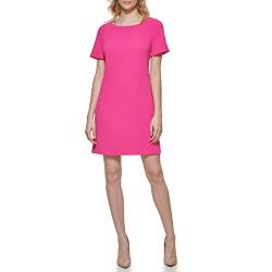 Tommy Hilfiger Damen Etuikleid Kleid, Knallpink (Hot Pink), 36 von Tommy Hilfiger