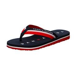 Tommy Hilfiger Damen Flip Flops Tommy Loves NY Beach Sandal Badeschuhe, Blau (Midnight), 37 EU von Tommy Hilfiger