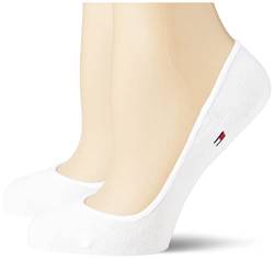 Tommy Hilfiger Damen Footie Invisible Socken, Weiß, 39-42 von Tommy Hilfiger