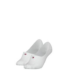 Tommy Hilfiger Damen Footie Socken, Weiß, 39/42 (2er Pack) von Tommy Hilfiger