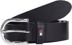 Tommy Hilfiger Damen Gürtel New Danny Belt Ledergürtel, Blau (Night Sky), 75 von Tommy Hilfiger