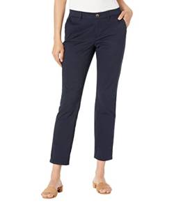 Tommy Hilfiger Damen Hampton Chino, einfarbig Hose, Navy, 48 von Tommy Hilfiger