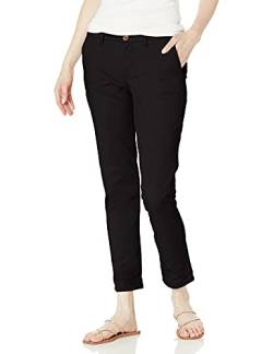 Tommy Hilfiger Damen Hampton Chino Pants-Leichte Frauen mit entspannter Passform Hose, schwarz, 50 von Tommy Hilfiger