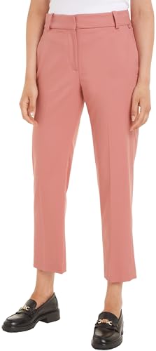 Tommy Hilfiger Damen Hose Chino Slim Fit, Rosa (Teaberry Blossom), 36 von Tommy Hilfiger