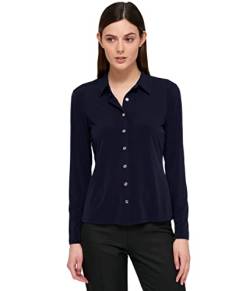 Tommy Hilfiger Damen Hsvtm015-medium Hemd mit Button-Down-Kragen, Midnight, M von Tommy Hilfiger