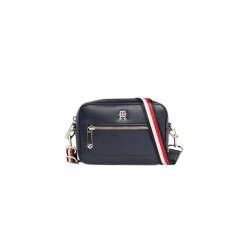 Tommy Hilfiger Damen Iconic Tommy Camera Bag Corp AW0AW15864 Crossovers, Blau (Space Blue) von Tommy Hilfiger