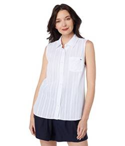 Tommy Hilfiger Damen J2dmf532-8iw-xxl Hemd mit Button-Down-Kragen, Helles Weiß, XX-Large von Tommy Hilfiger