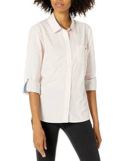 Tommy Hilfiger Damen J7rm0534 Hemd mit Button-Down-Kragen, Ballerina Pink, X-Groß von Tommy Hilfiger