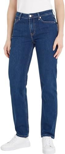 Tommy Hilfiger Damen Jeans Classic Straight Fit, Blau (Kai), 33W / 32L von Tommy Hilfiger