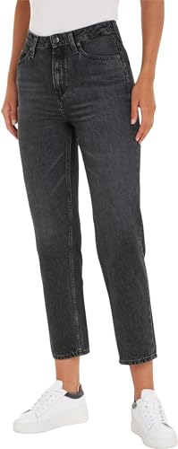 Tommy Hilfiger Damen Jeans Classic Straight Fit, Schwarz (Jax), 30W / 32L von Tommy Hilfiger