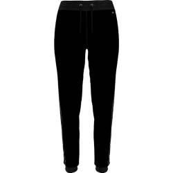 Tommy Hilfiger Damen Jogginghose Cuffed Track Sweatpants, Schwarz (Black), L von Tommy Hilfiger