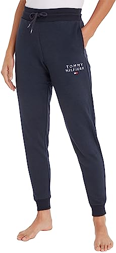 Tommy Hilfiger Damen Jogginghose Sweatpants Lang, Blau (Desert Sky), M von Tommy Hilfiger