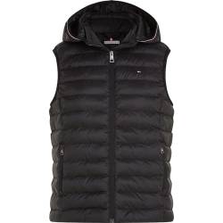 Tommy Hilfiger Damen LW Padded GLOBAL Stripe Vest WW0WW42051 Weste, Schwarz (Black), L von Tommy Hilfiger