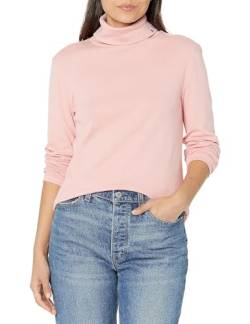 Tommy Hilfiger Damen Langärmeliger Rollkragenpullover Rollkragen, Brautrose, 36 von Tommy Hilfiger