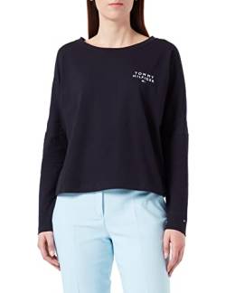 Tommy Hilfiger Damen Langarmshirt Basic, Blau (Desert Sky), XS von Tommy Hilfiger