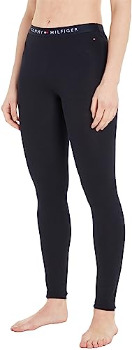 Tommy Hilfiger Damen Leggings Sport, Blau (Desert Sky), L von Tommy Hilfiger