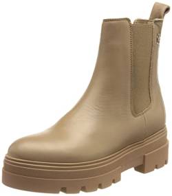 Tommy Hilfiger Damen Mid Boot Stiefel Monochromatic Chelsea Boot Stiefeletten, Braun (Oat Milk), 42 EU von Tommy Hilfiger