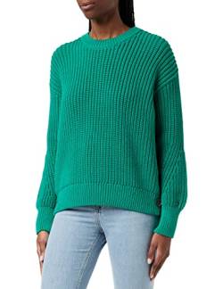 Tommy Hilfiger Damen Org Cotton Button C-Nk Sweater WW0WW35883 Pullover, Grün (Courtside Green), L von Tommy Hilfiger