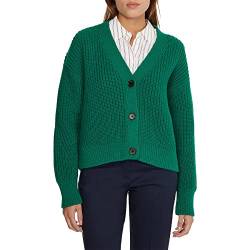 Tommy Hilfiger Damen Org Cotton Button V-Nk Cardigan WW0WW35878 Strickjacken, Grün (Courtside Green), XL von Tommy Hilfiger