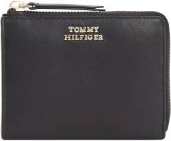 Tommy Hilfiger Damen Portemonnaie Hilfiger Leather Med Za Klein, Schwarz (Black), Einheitsgröße von Tommy Hilfiger