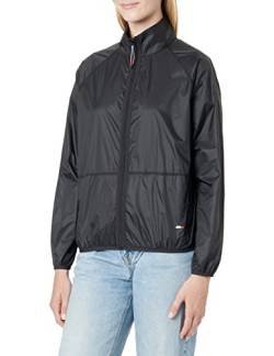 Tommy Hilfiger Damen Relaxed Reversible S10S101372 Windbreaker, Schwarz (Black), L von Tommy Hilfiger