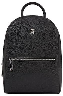 Tommy Hilfiger Damen Rucksack Emblem Handgepäck, Schwarz (Black), Onesize von Tommy Hilfiger